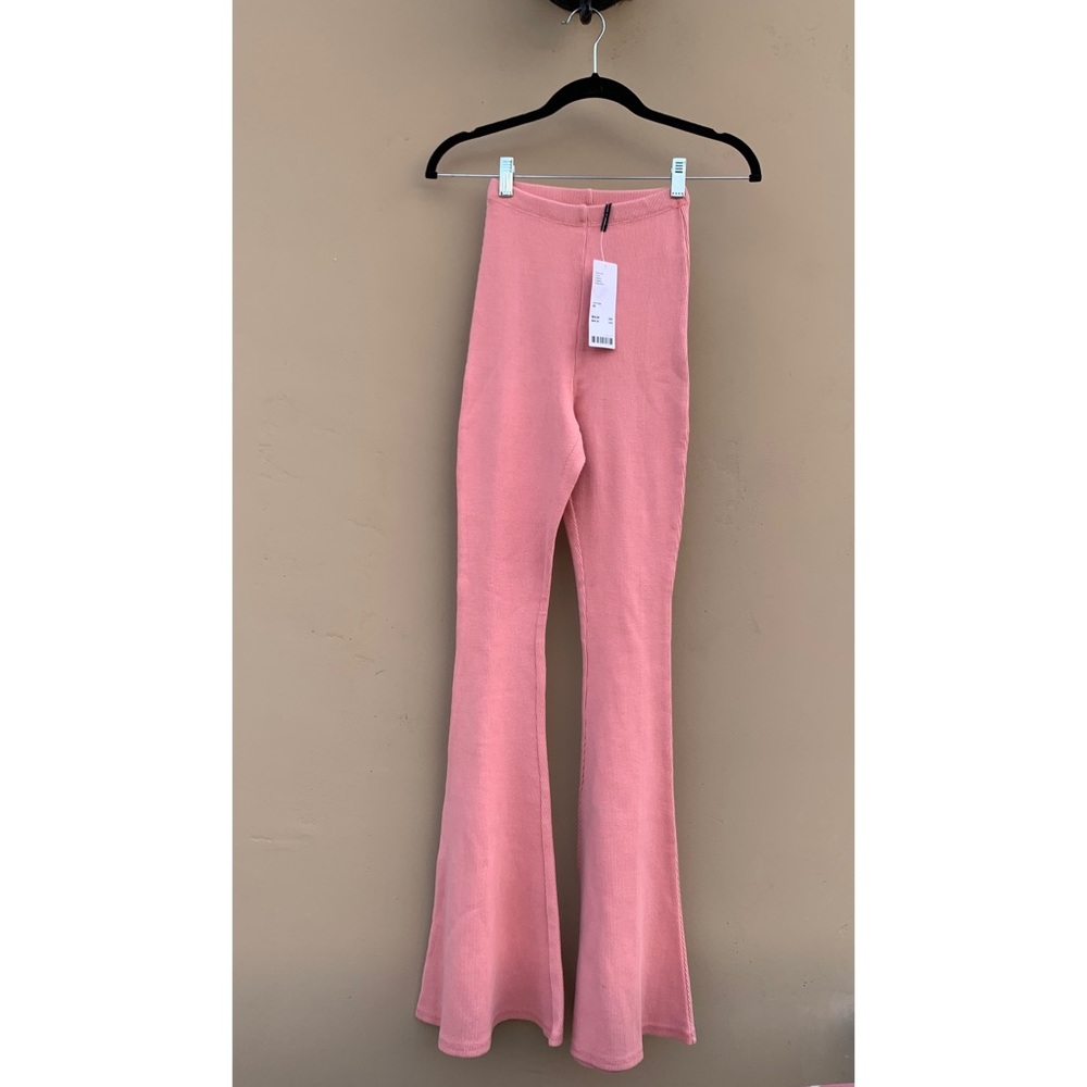 Urban Outfitters Out From Under Ryan Ribbed Flare Bell Bottom Pants NWT - Picture 2 of 7